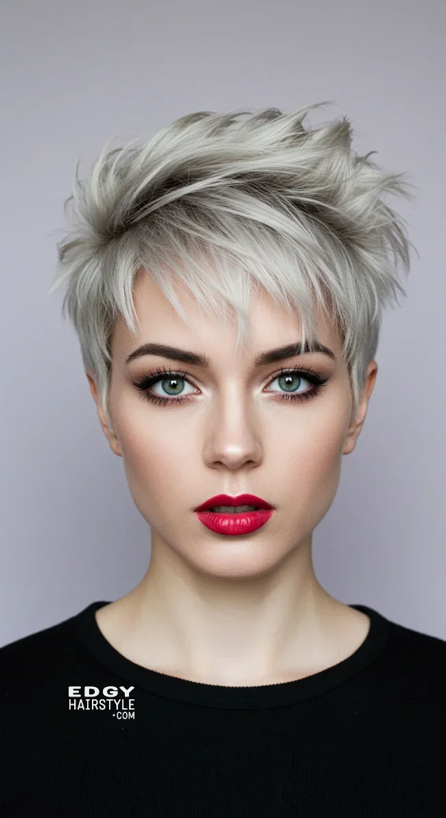 3. Choppy Pixie Cut | 8 Classic Grunge Hairstyles That Are Most Popular