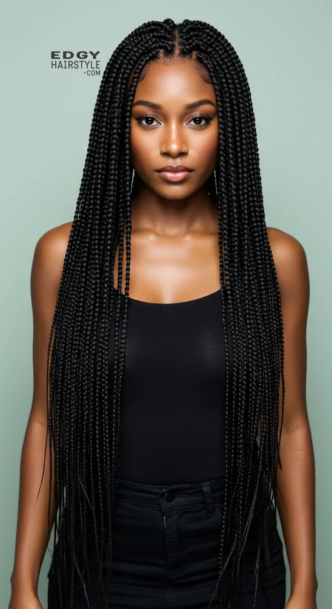 4. Box Braids | 15 Top Hairstyles For Black Women (Trending For 2025)