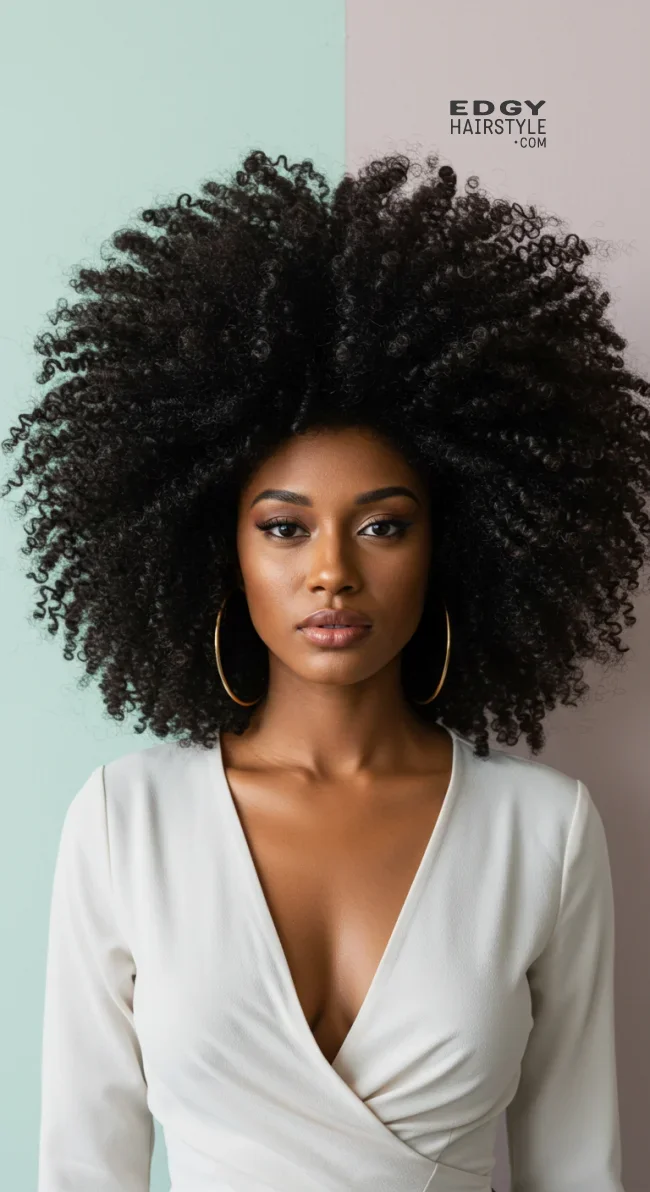 9. Big Afro | 15 Top Hairstyles For Black Women (Trending For 2025)