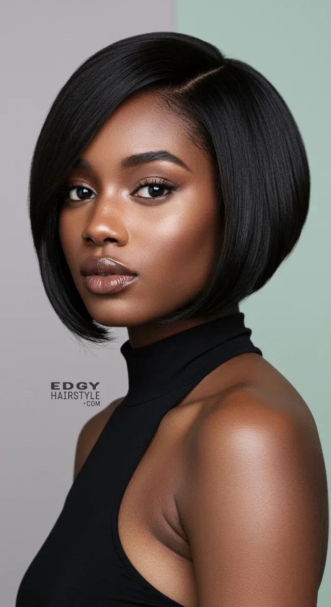 14. Side Part Bob | 15 Top Hairstyles For Black Women (Trending For 2025)