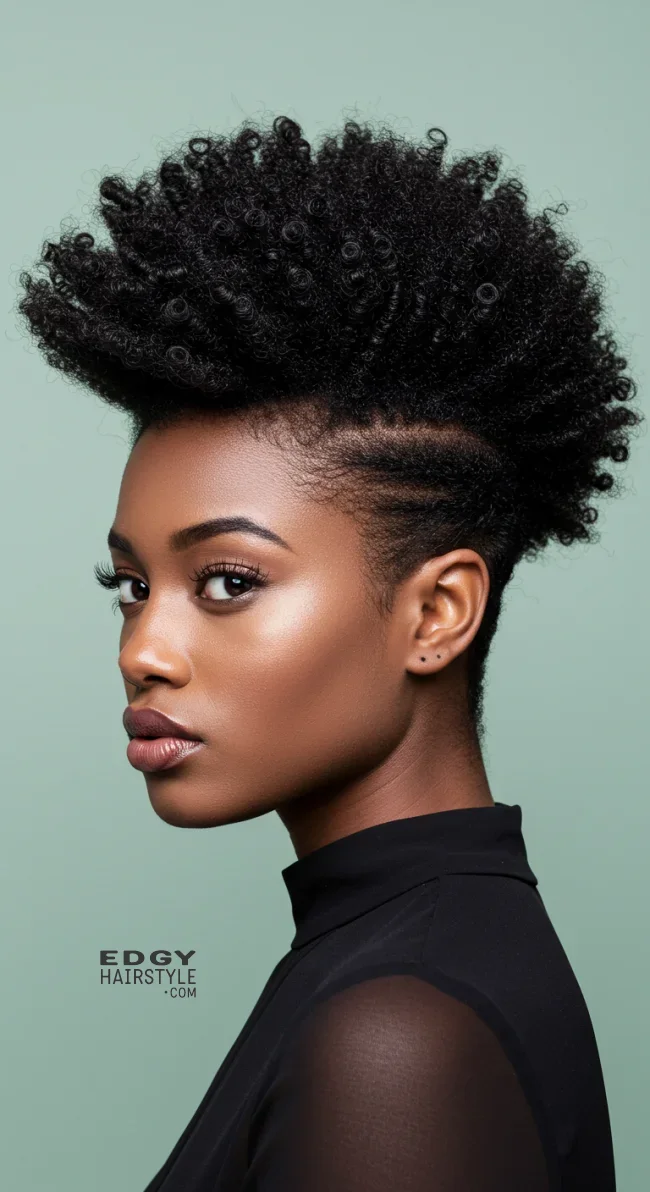 13. Faux Hawk | 15 Top Hairstyles For Black Women (Trending For 2025)