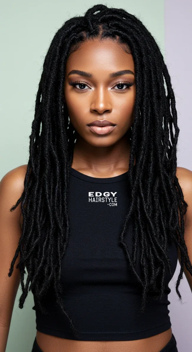 4. Long Waist-Length Soft Locs | 10 Sweet And Charming Soft Locs Hairstyles