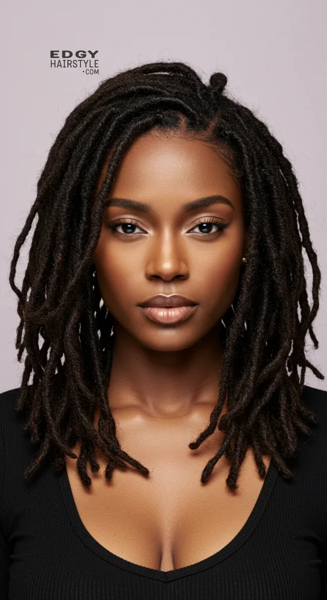 1. Shoulder-Length Soft Locs | 10 Sweet And Charming Soft Locs Hairstyles