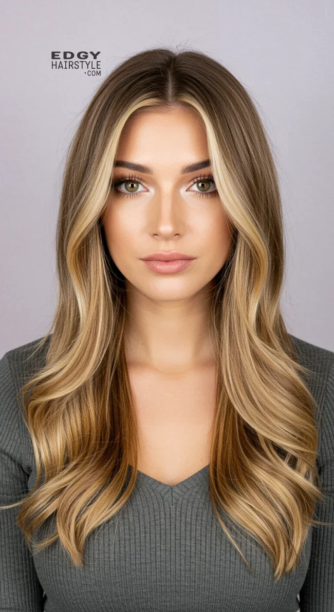 6. Honey Blonde Chunky Highlights on Light Brown Hair | Chunky Highlights: Elevate Your Style With Trendy Colors