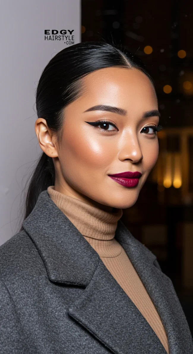 15. Sleek Low Ponytail | Elegant Winter Hairstyles With Celebrities: Embrace The Season In Style