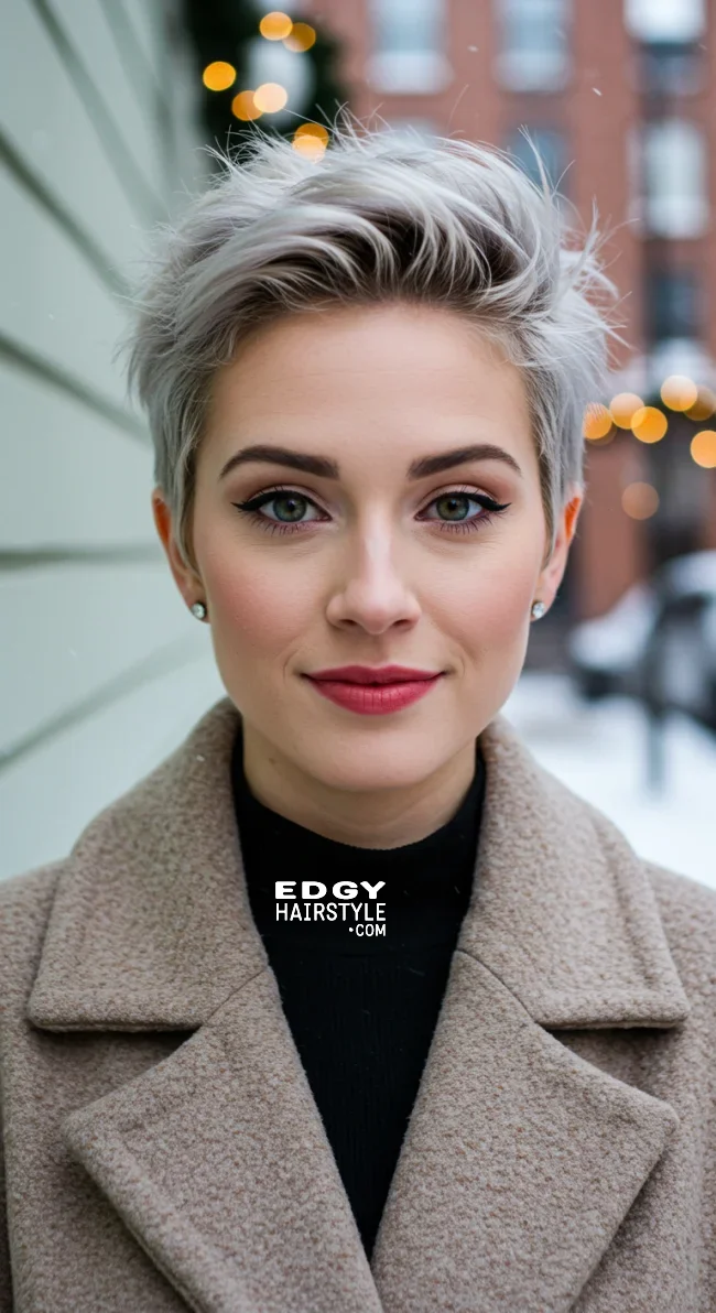 5. Textured Pixie Cut | Elegant Winter Hairstyles With Celebrities: Embrace The Season In Style