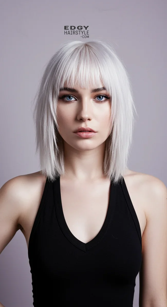 6. Blunt Wolf Cut | Wolf Cut: A Fierce Trend Every Woman Desires