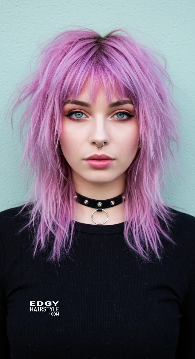 11. Colored Wolf Cut | Wolf Cut: A Fierce Trend Every Woman Desires