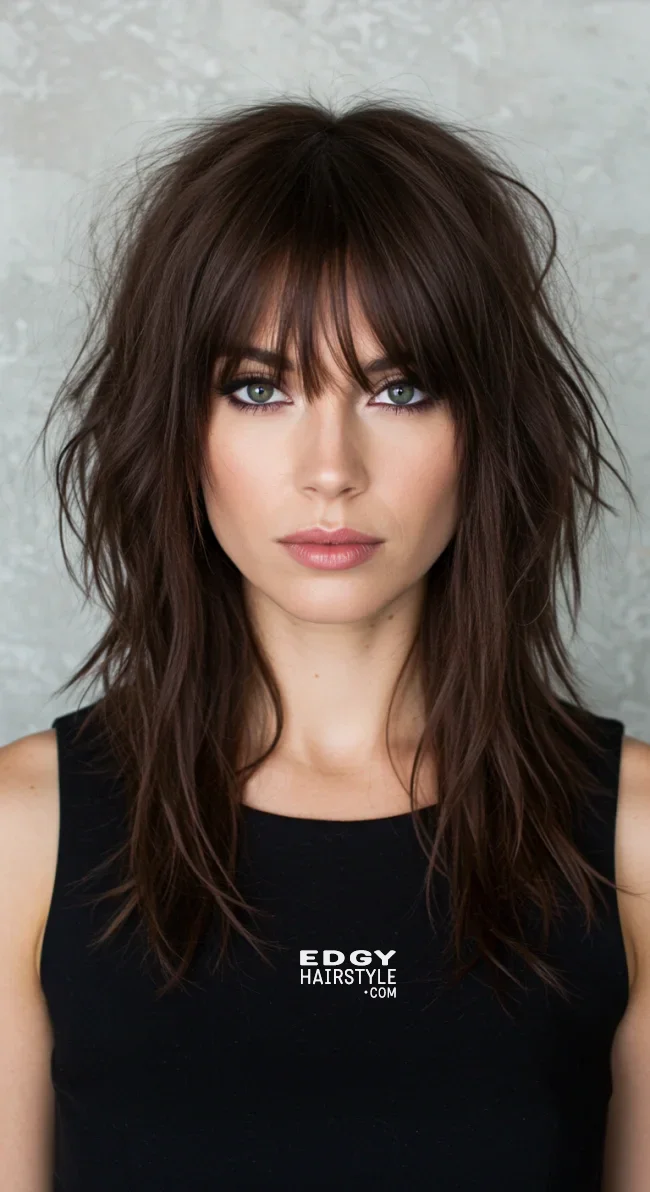 7. Wolf Cut with Curtain Bangs | Wolf Cut: A Fierce Trend Every Woman Desires