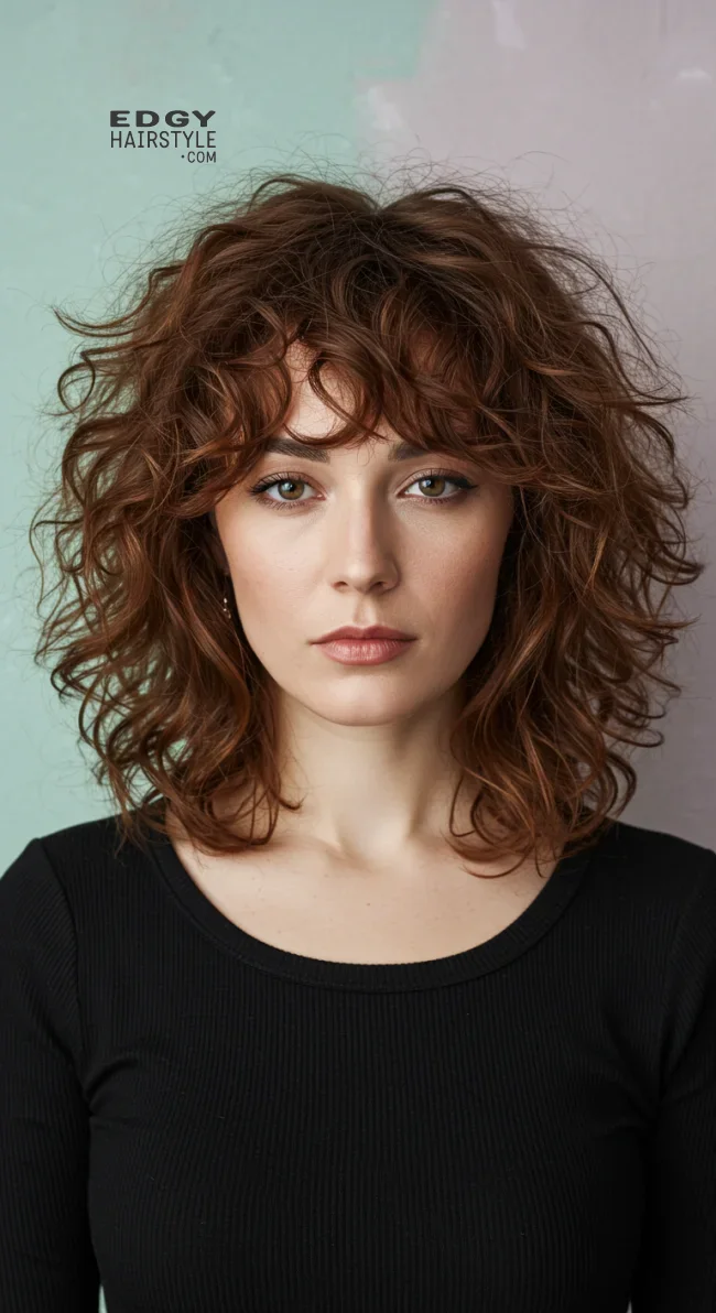 4. Curly Wolf Cut | Wolf Cut: A Fierce Trend Every Woman Desires