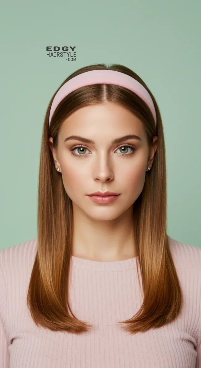 4. Headband with Straight Hair | 8 Best Preppy Hairstyles: The Best Styles For A Classic Look