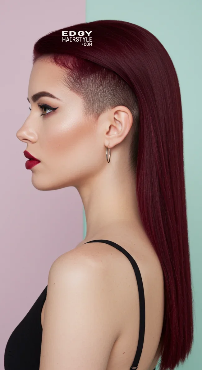 15. Minimalist Undercut with Straight Hair | Stunning Hairstyles For Straight Hair - Flawless Elegance