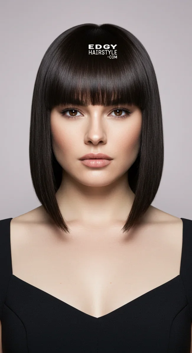 11. Collarbone-Length Straight Cut (For Square Faces) | Haircut Ideas Tailored To Your Face Shape: Top Trending Hairstyles For Women In 2025