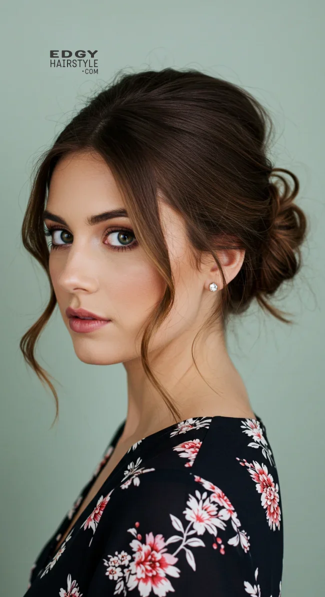 2. Messy Low Bun with Face-Framing Strands | Hairstyles For Valentine’s Day: Flirty Styles And Romance