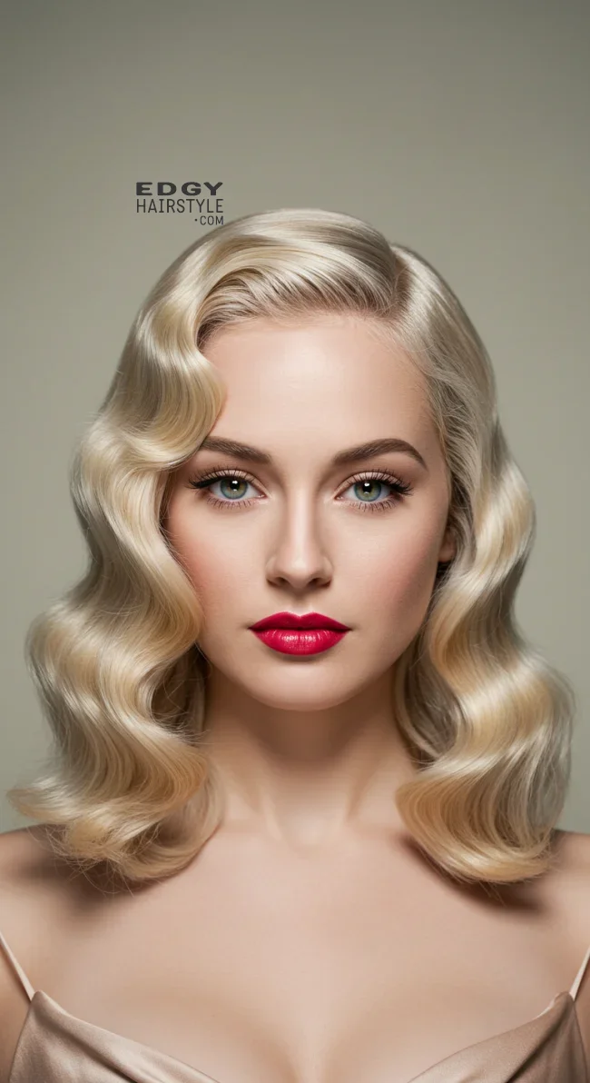 5. Classic Hollywood Waves | Hairstyles For Valentine’s Day: Flirty Styles And Romance