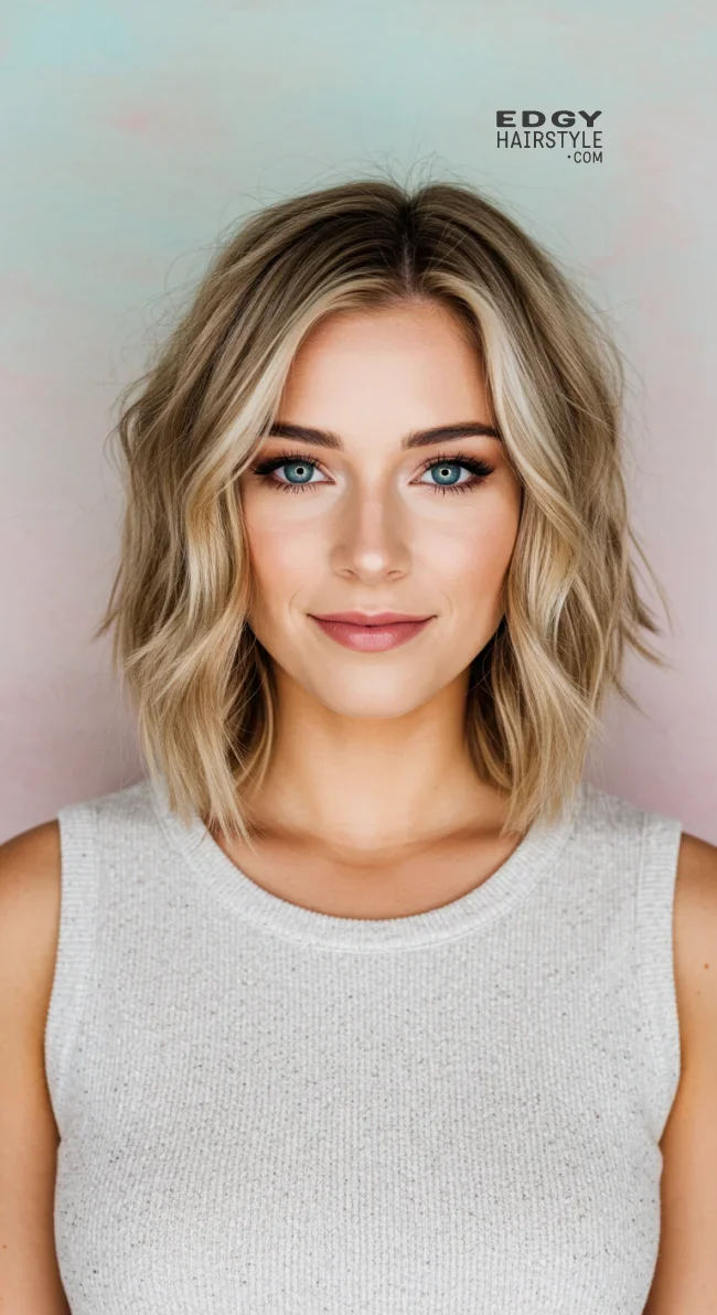 6. Textured Lob (Long Bob) | Hairstyles For Long Face Shape: A Guide To Flattering And Trendy Looks