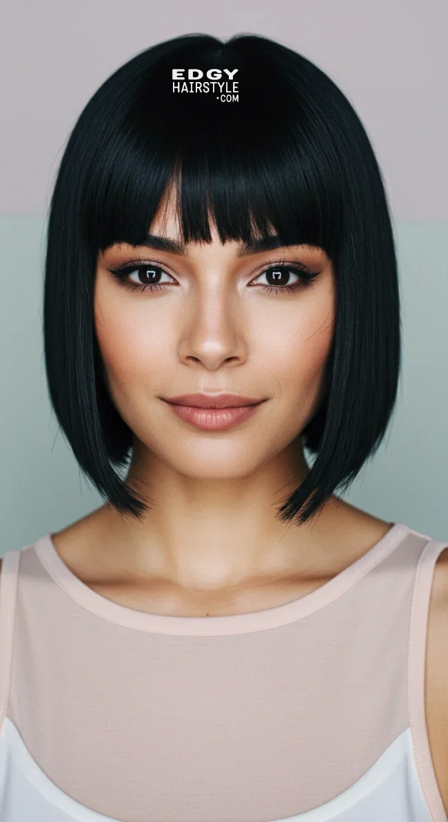 2. Blunt Cut Bob | Hairstyles For Long Face Shape: A Guide To Flattering And Trendy Looks