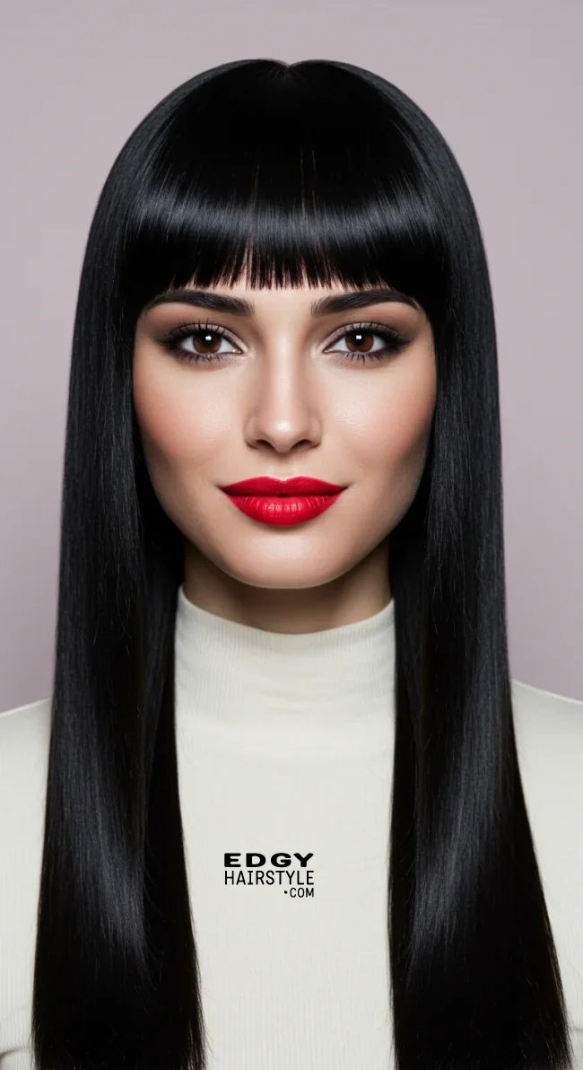 2. Blunt Bangs | Ultimate Guide To Bangs And Fringe Hairstyles For Trendsetters