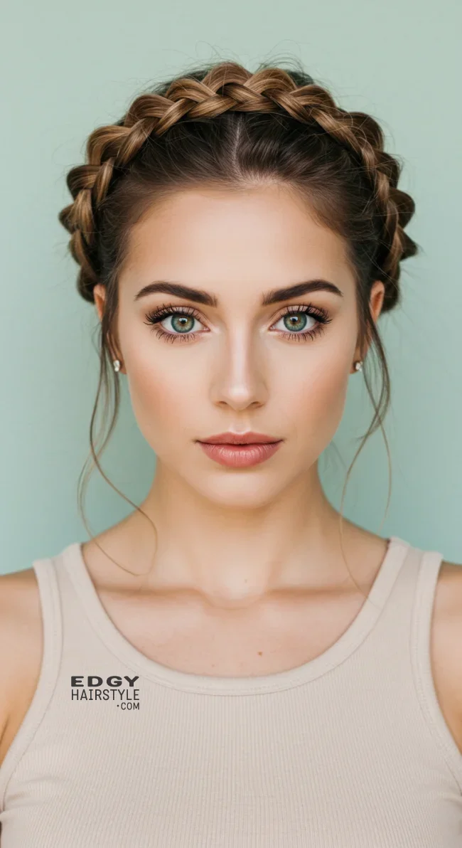 13. Halo Braid | How To Tie Up Your Hair Without Damaging It? A Guide To Gentle Hairstyling