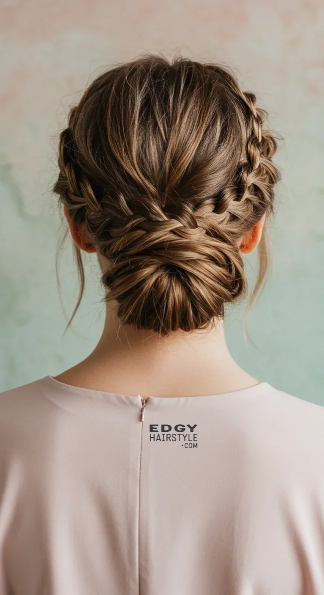 4. Braided Low Bun | How To Tie Up Your Hair Without Damaging It? A Guide To Gentle Hairstyling