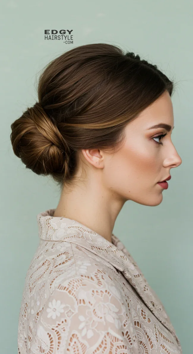 12. Low Twisted Bun | How To Tie Up Your Hair Without Damaging It? A Guide To Gentle Hairstyling