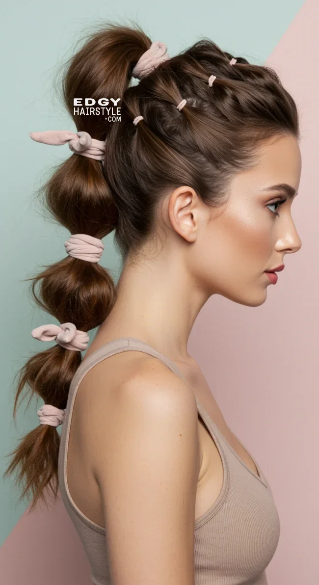 7. Loose Bubble Ponytail | How To Tie Up Your Hair Without Damaging It? A Guide To Gentle Hairstyling
