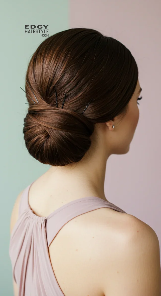 1. Elegant Low Chignon | Top 8 Bridesmaid Hairstyles For Every Hair Type