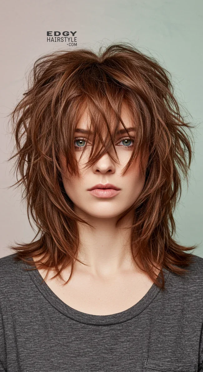 8. Textured Shag | Trendiest Shaggy Haircuts Of 2025: 15 Must-Try Looks!