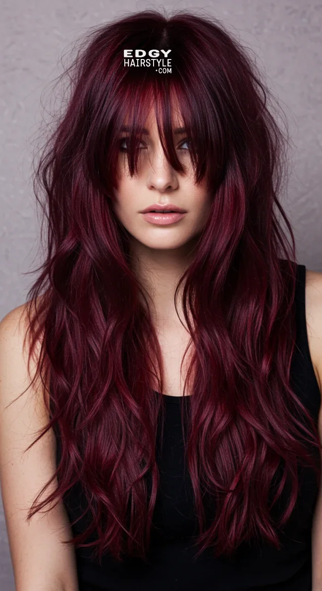 14. Long Shag | Trendiest Shaggy Haircuts Of 2025: 15 Must-Try Looks!