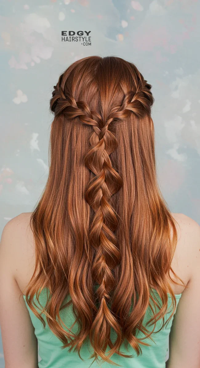 4. Waterfall Braid | 15 Different Types Of Braids With Inspirational Examples