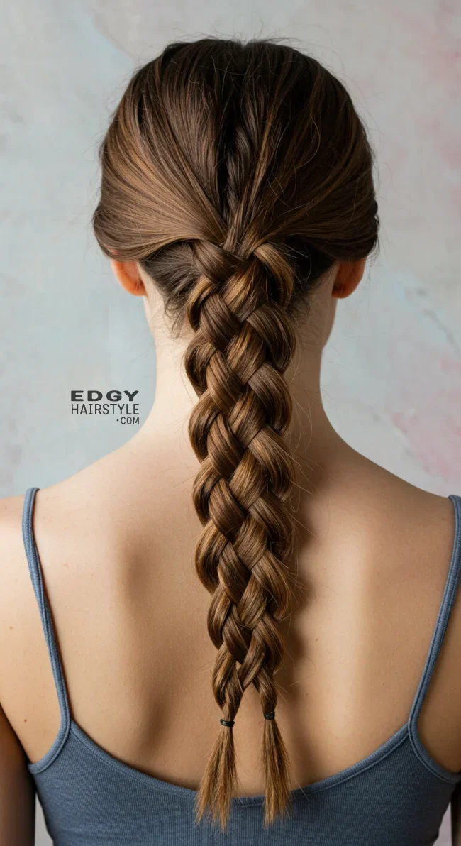 7. Four-Strand Braid | 15 Different Types Of Braids With Inspirational Examples