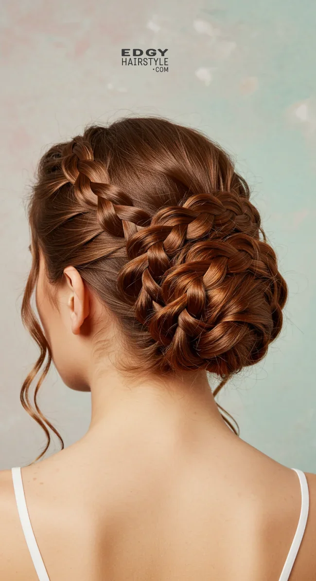 9. Braided Bun | 15 Different Types Of Braids With Inspirational Examples