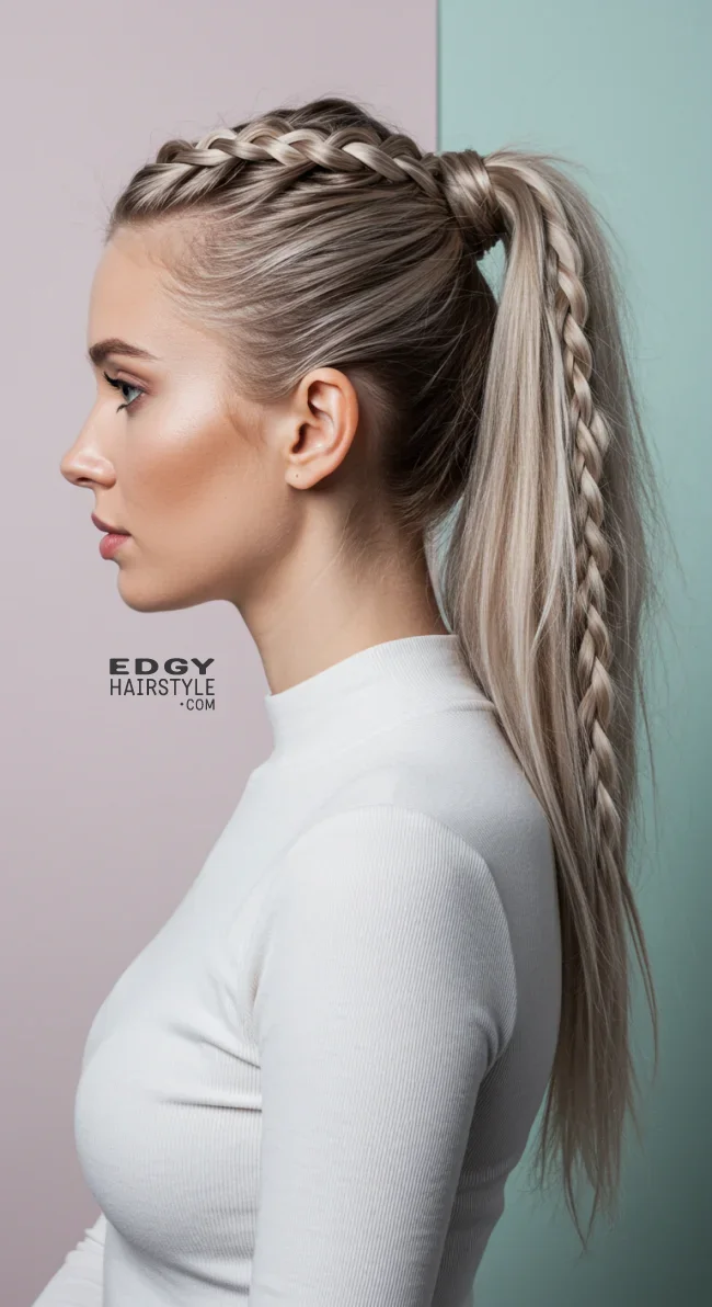11. Braided Ponytail | 15 Different Types Of Braids With Inspirational Examples