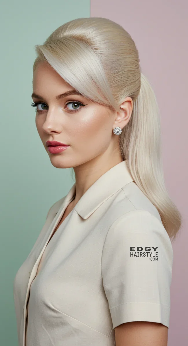 14. Retro Ponytail | Ponytail Hairstyles: Elevate Your Look With These 15 Styles In 2025