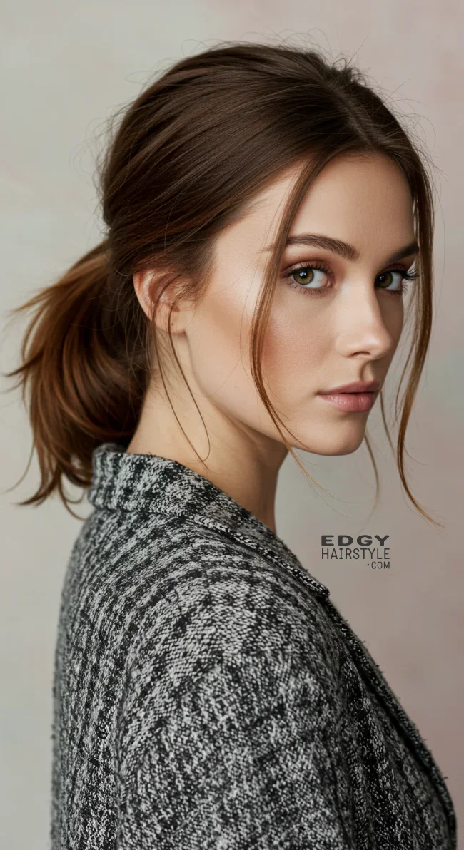 2. Low Textured Ponytail | Ponytail Hairstyles: Elevate Your Look With These 15 Styles In 2025