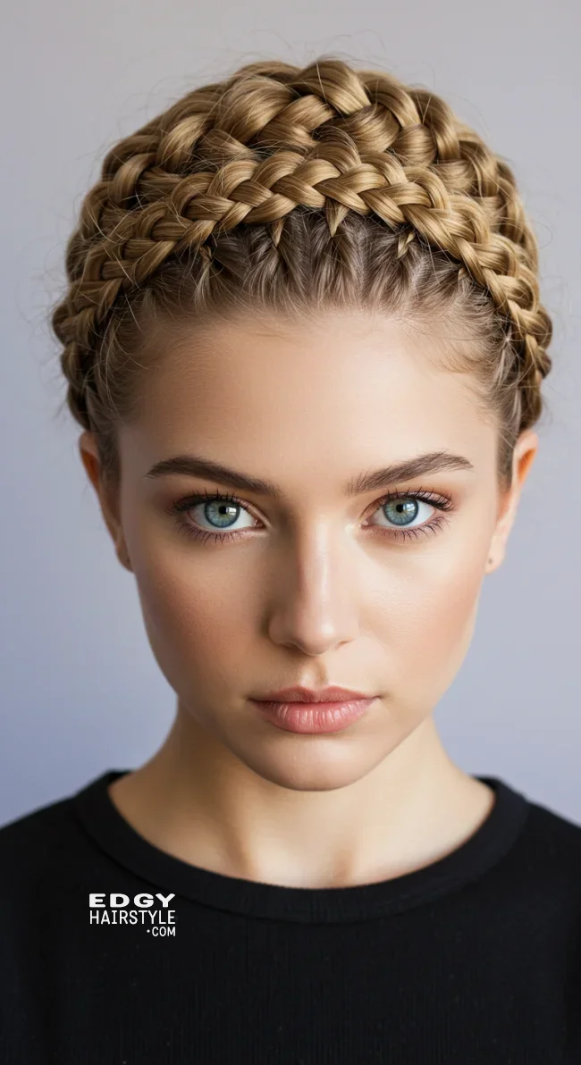 7. Braided Blonde Crown | Stunning Blonde Hairstyles To Elevate Your Look