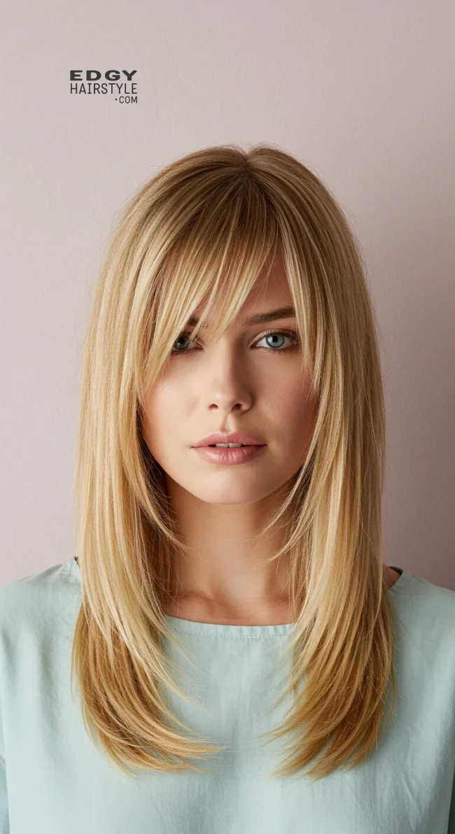 9. Side-Swept Blonde Bangs | Stunning Blonde Hairstyles To Elevate Your Look