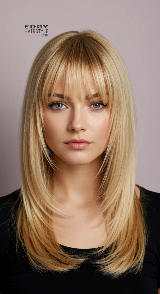 15. Soft Blonde Curtain Bangs | Stunning Blonde Hairstyles To Elevate Your Look