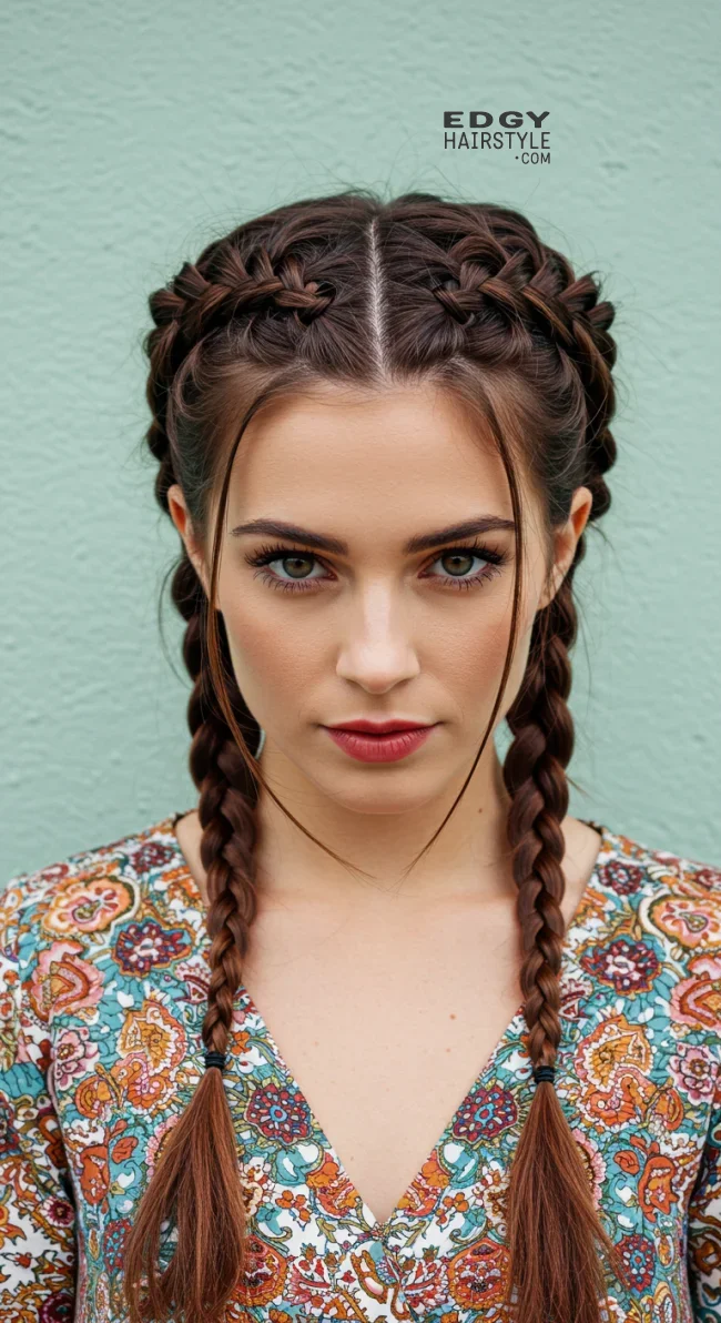 3. Braided Crown | Spring Hairstyles For Long Hair: Fresh Looks