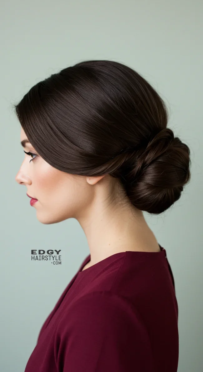 11. Twisted Low Bun | Spring Hairstyles For Long Hair: Fresh Looks