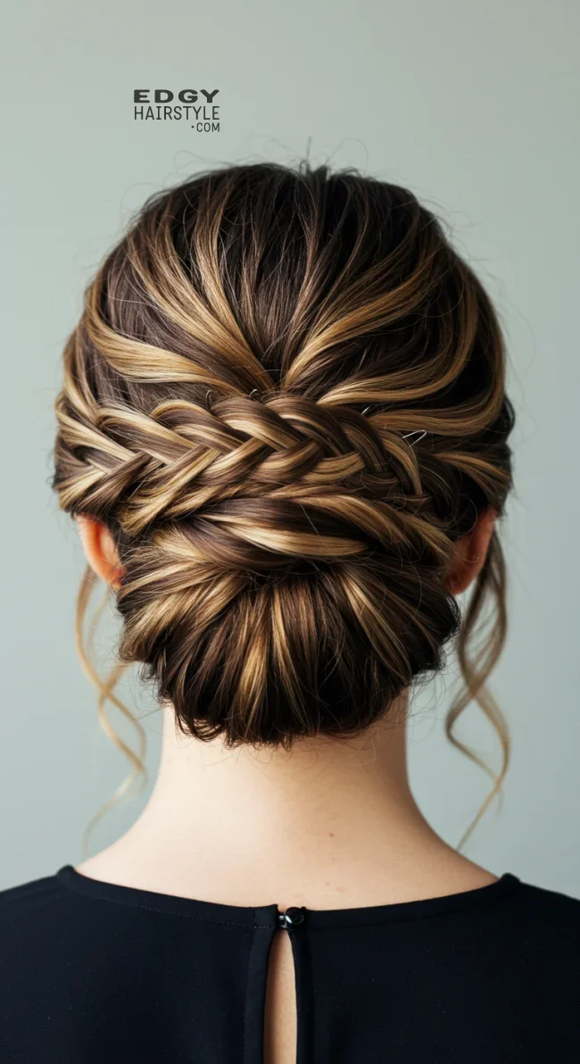 4. Elegant Updo | Cappuccino Bronde Is The New Hair Color Trend