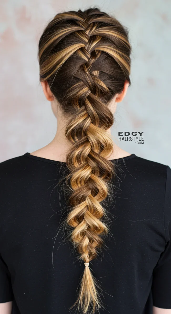 12. Fishtail Braid | Cappuccino Bronde Is The New Hair Color Trend