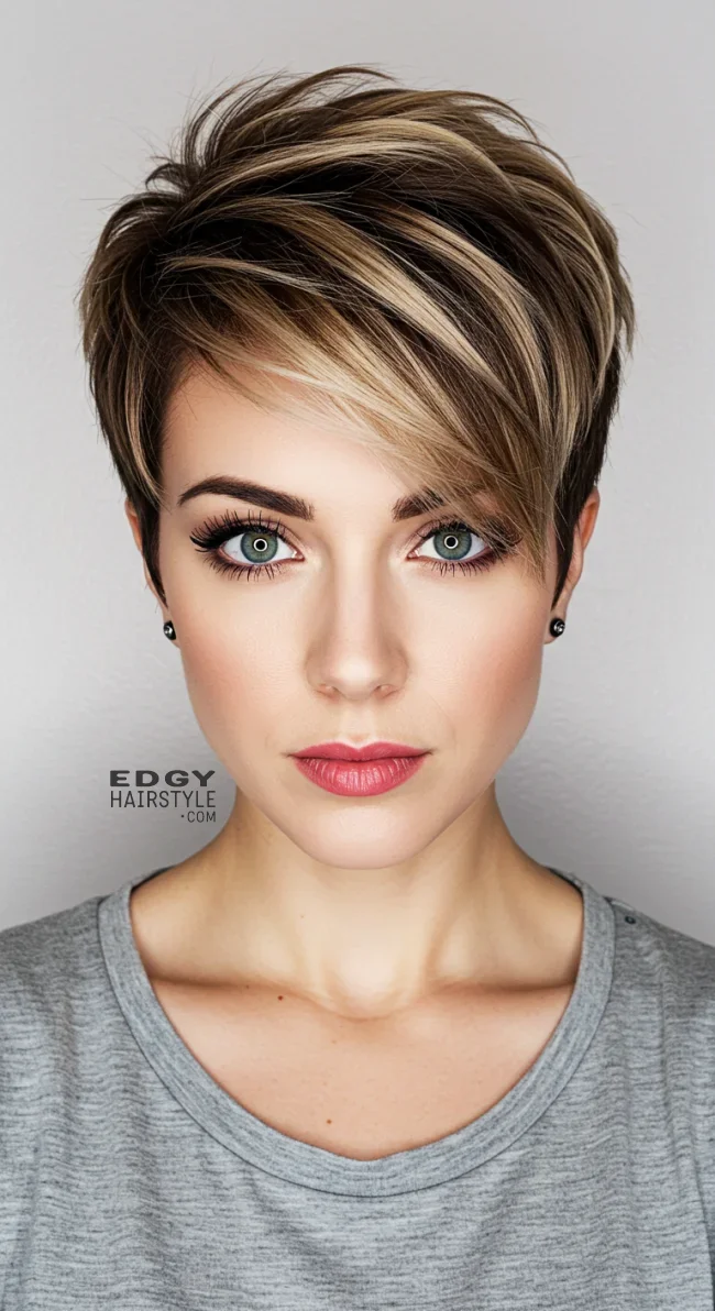 7. Pixie Cut | Cappuccino Bronde Is The New Hair Color Trend