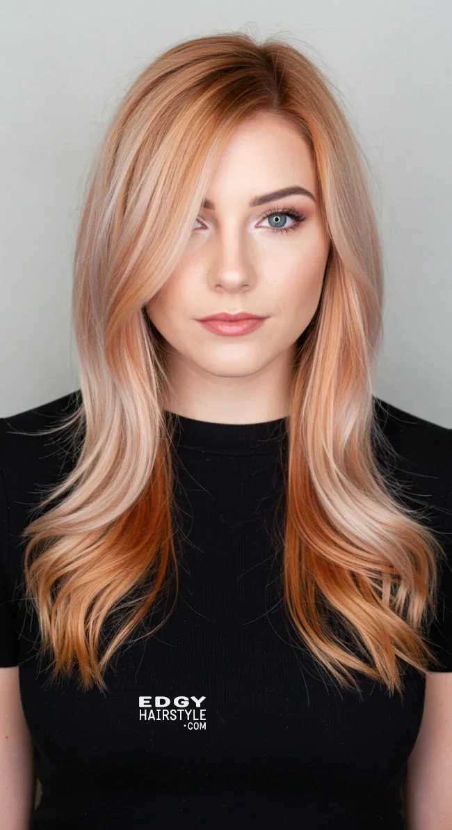 4. Light Copper Balayage on Blonde Hair | Copper Balayage: All About Copper Balayage And How To Adopt It