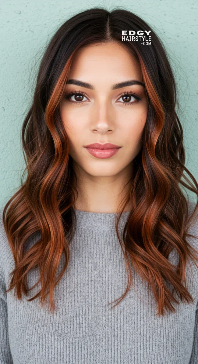 7. Subtle Copper Balayage | Copper Balayage: All About Copper Balayage And How To Adopt It