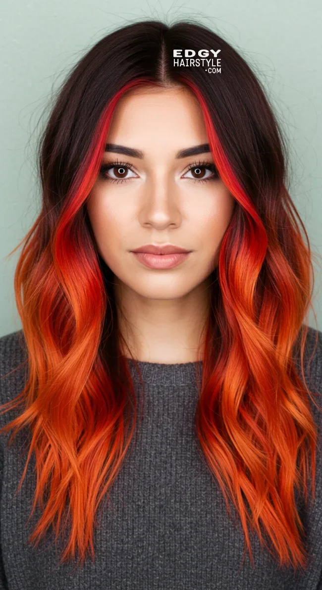 3. Fiery Copper Ombre | Copper Balayage: All About Copper Balayage And How To Adopt It