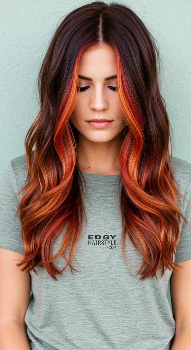 11. Sunset Copper Balayage | Copper Balayage: All About Copper Balayage And How To Adopt It