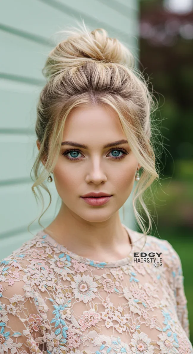 15. Messy Low Bun with Face-Framing Pieces | 15 Unique Spring Hairstyles – Best Spring Trends