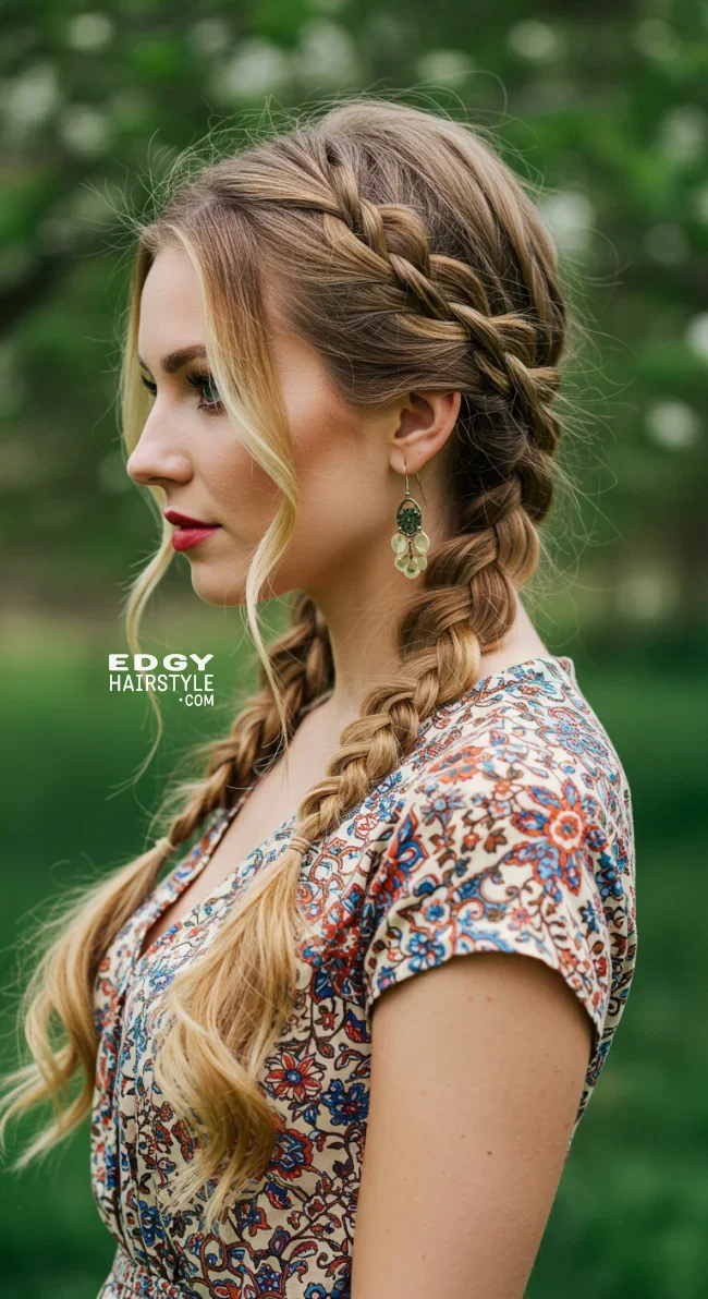 6. Loose Bohemian Braids | 15 Unique Spring Hairstyles – Best Spring Trends