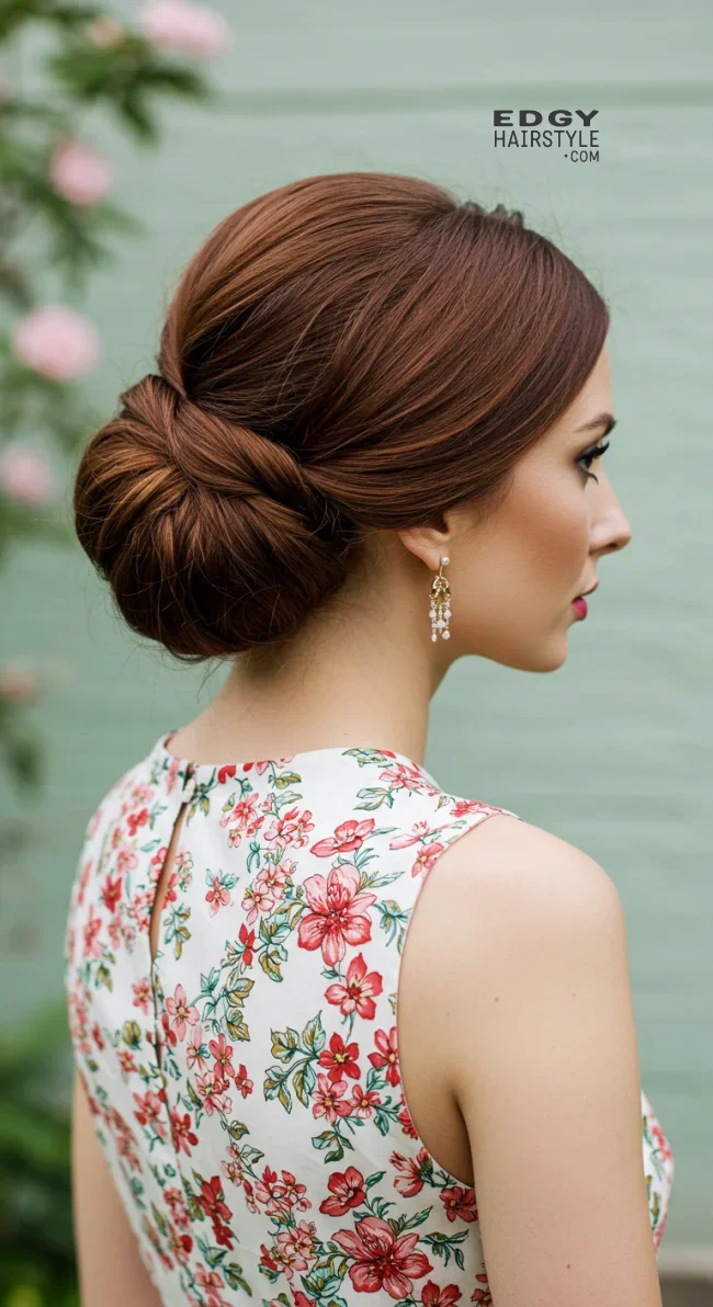 8. Classic French Twist | 15 Unique Spring Hairstyles – Best Spring Trends